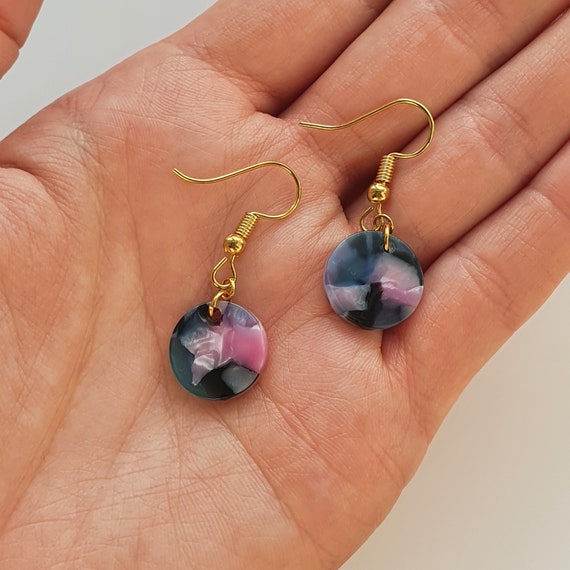 Colourful cheap statement earrings