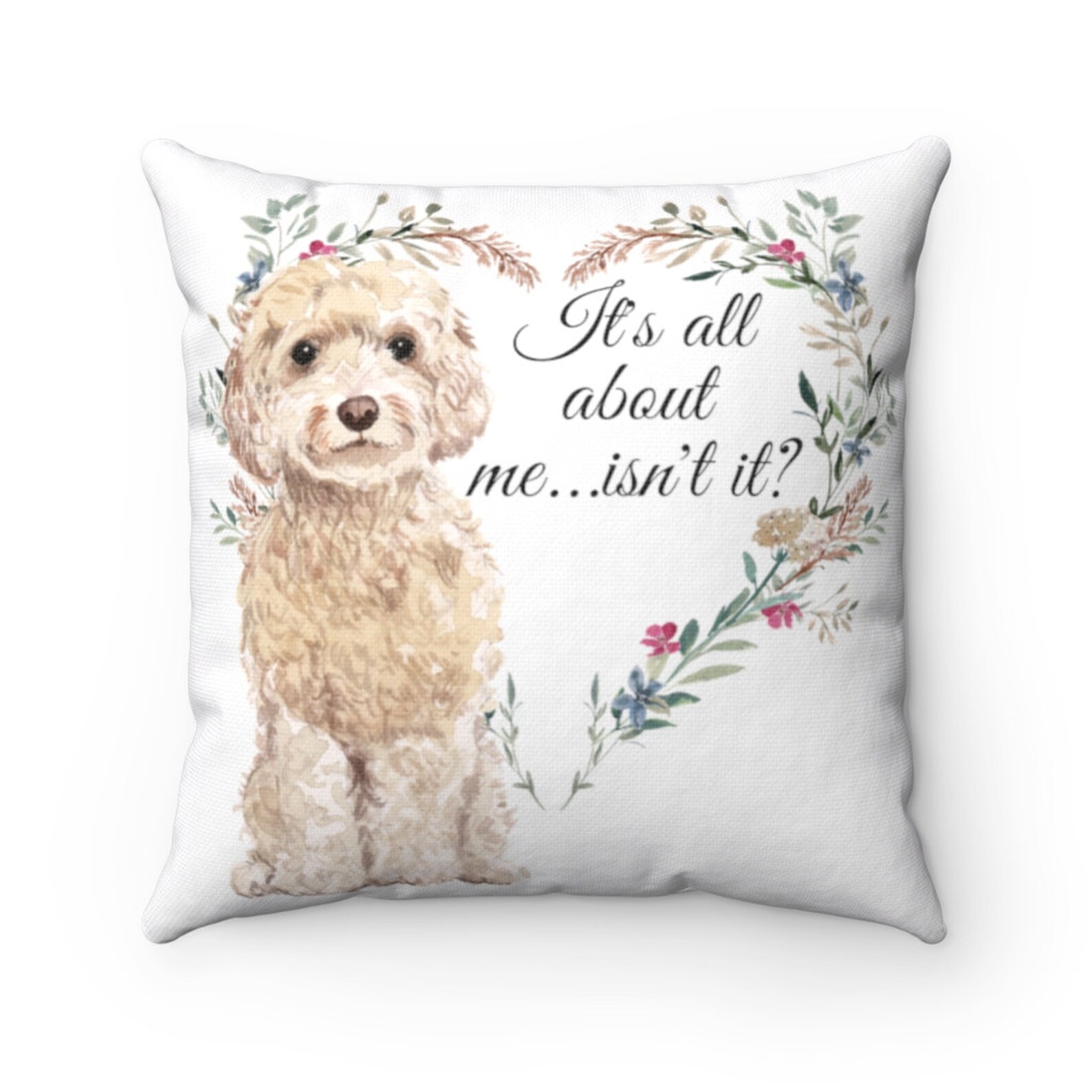 Goldendoodle Pillow Golden Doodle Gift Accent Pillow Dog Etsy