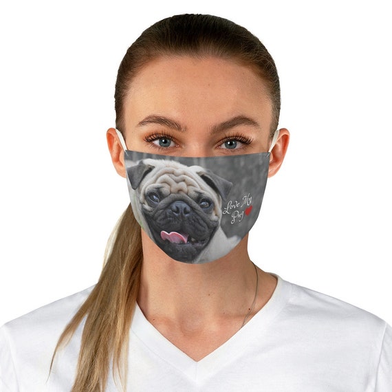 Pug Face Mask Pug Mask Dog Face Mask Dog Groomer Mask Pug Etsy
