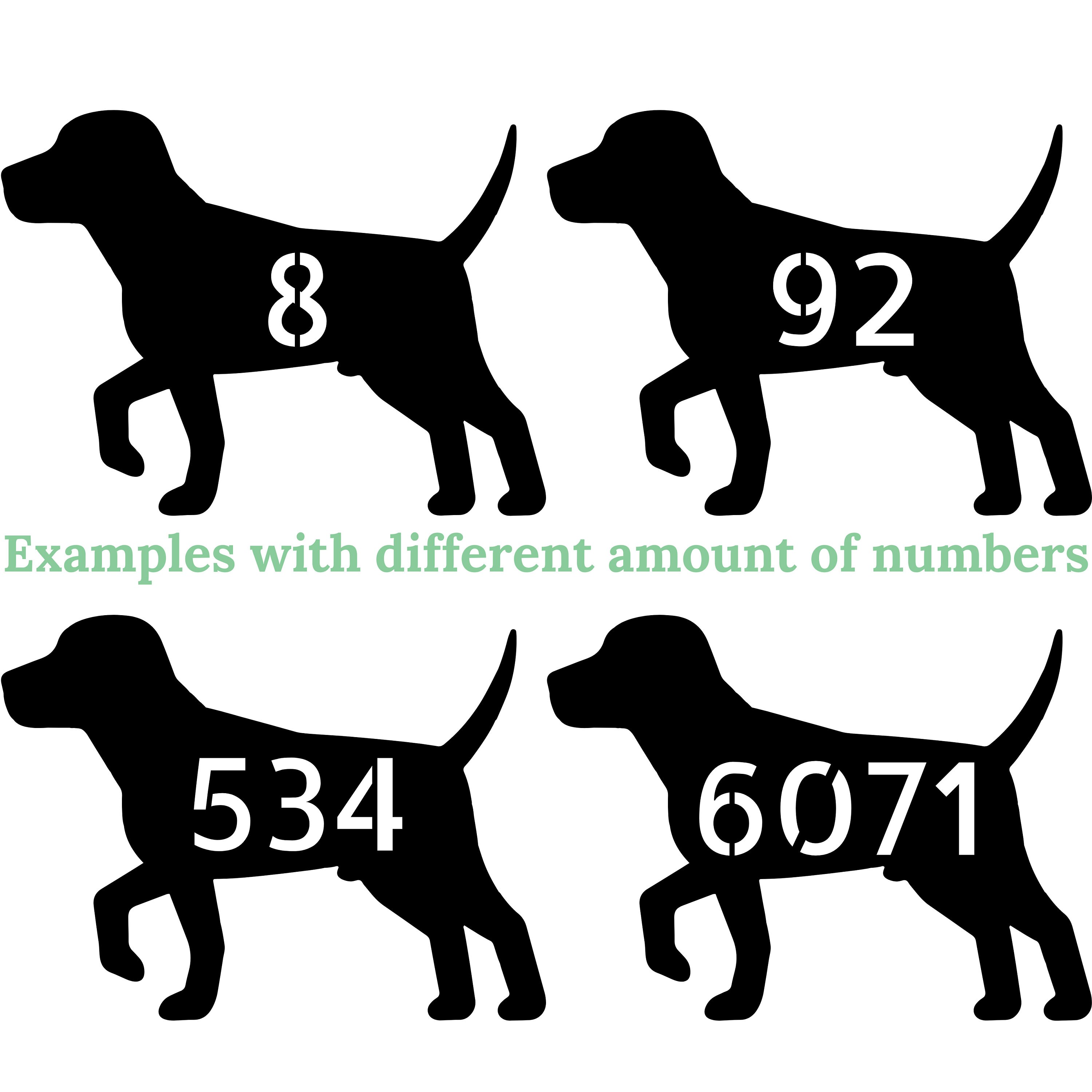 DOG HOUSE NUMBER Sign Custom Street Sign Metal Home Number Etsy