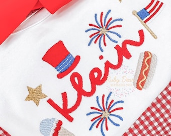 Build Your Own Patriotic Minis Bundle of 6 Designs Fill Stitch Machine Embroidery Design