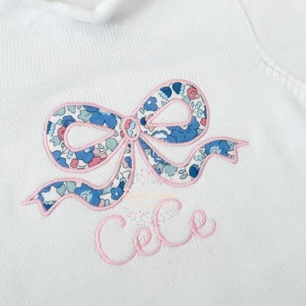 Classic Bow Appliqué Machine Embroidery Design