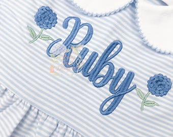 Hydrangea Mini Satin Stitch Machine Embroidery Design