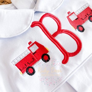Firetruck Mini Fill Stitch Machine Embroidery Design