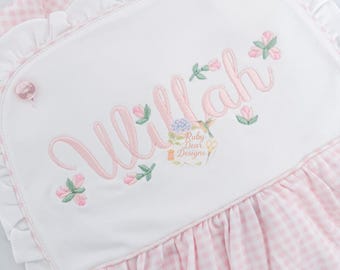 Lot Rosebud Minis Motifs de broderie machine au point satiné