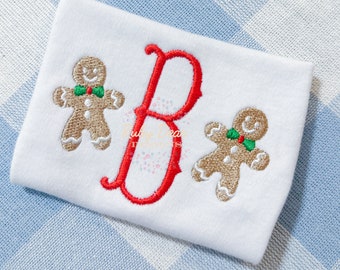 Gingerbread Boy Single Mini Satin and Fill Stitch Machine Embroidery Design