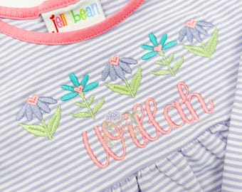 Valentine Swedish Florals Satin Stitch Machine Embroidery Design