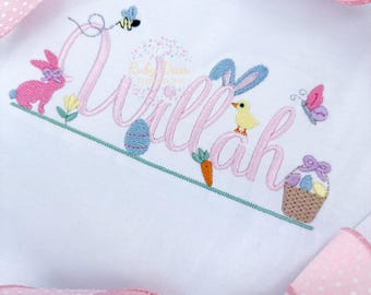 Build Your Own Easter Egg Hunt Minis Bundle of 11 Designs Satin Fill and Bean Stitch Machine Embroidery Design *Font is NOT included!*