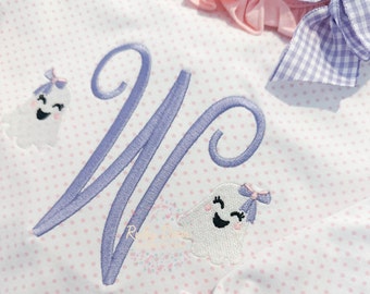 Ghost Girl Mini Fill Stitch Machine Embroidery Design