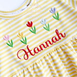 Tulip Line Machine Embroidery Design