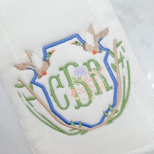 Canards colverts, motif de broderie Machine écusson volant et motif de broderie Machine