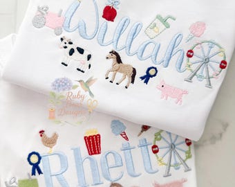 County State Fair Build Your Own Minis Set of 15 Machine Embroidery Designs