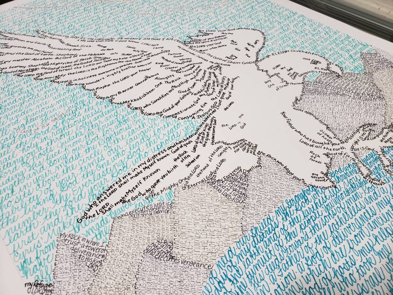 On Wings Like Eagles Word Art Print Christain Wall Hanging | Etsy