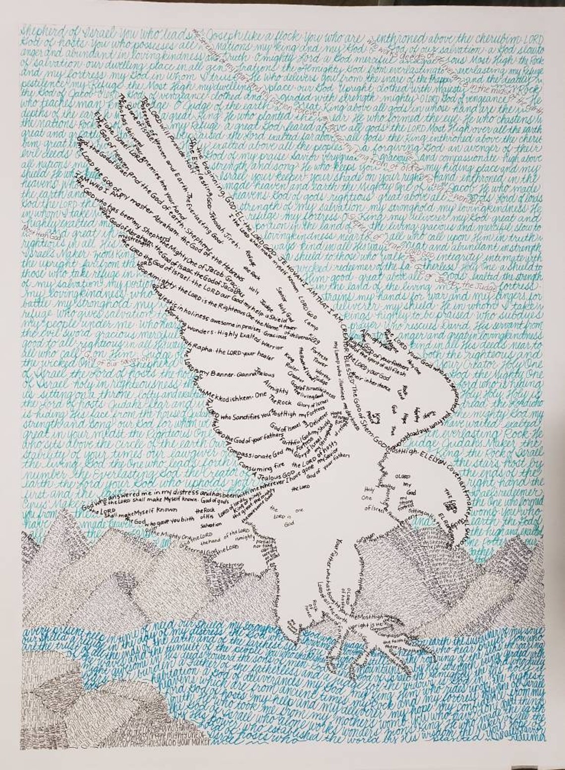 On Wings Like Eagles Word Art Print Christain Wall Hanging | Etsy