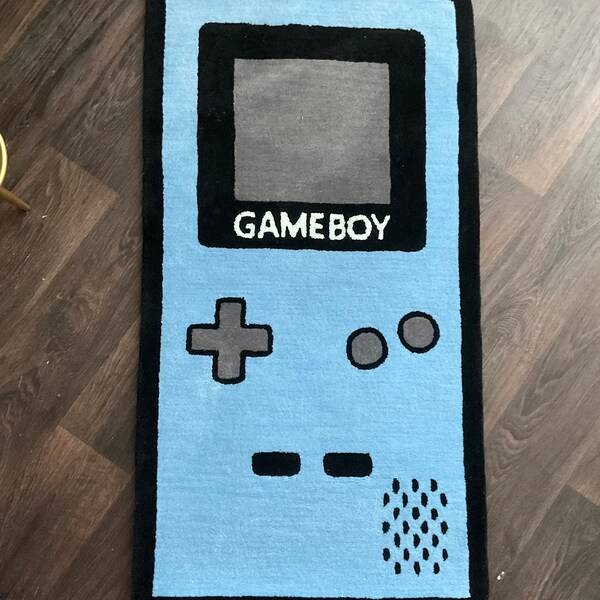 Gameboy Rug, Nintendo Rug, Gameboy Console Rug, Play Room Rug, Boy Room Rug, Kids Room Rug, Handmade Tufted Rug