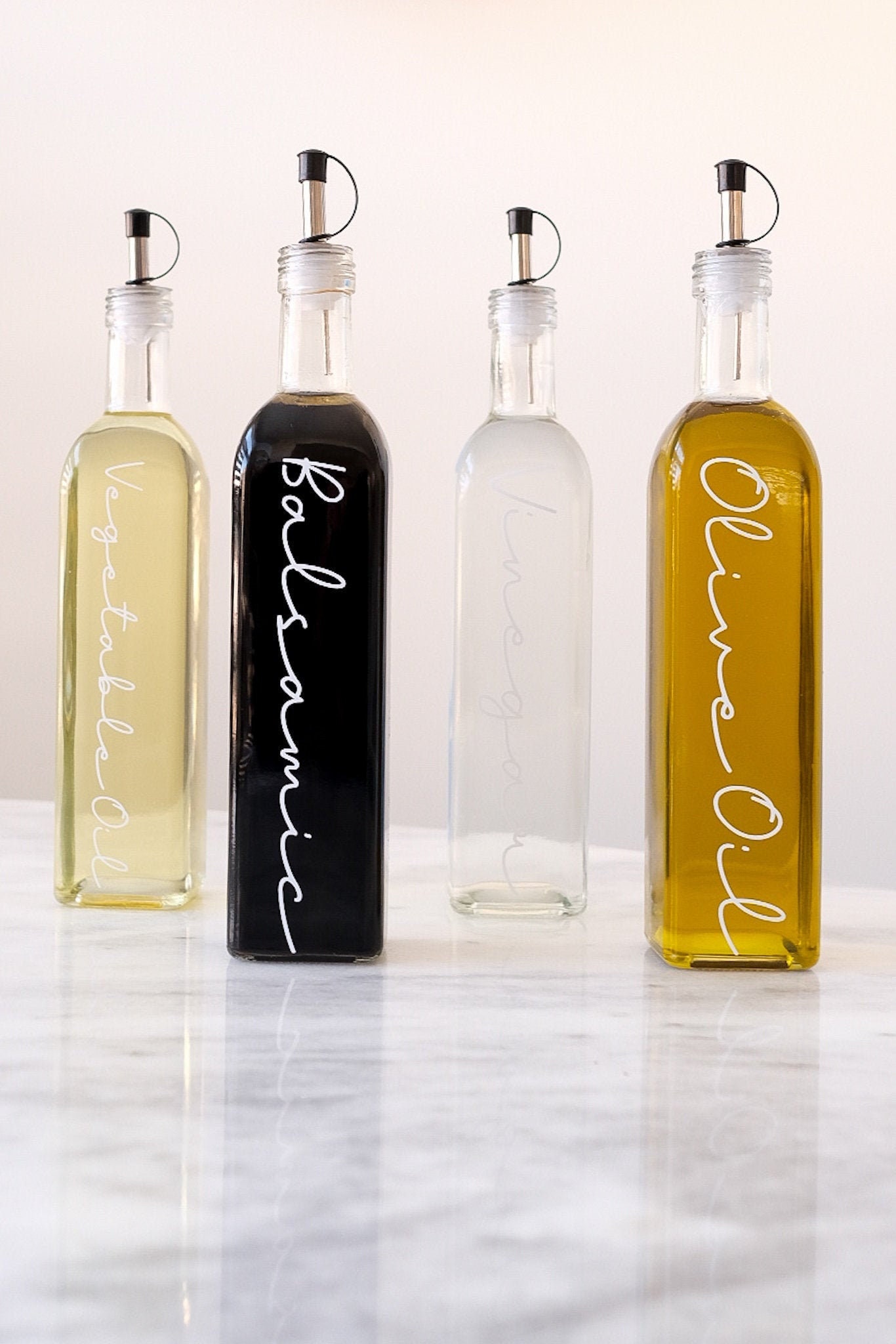 Oil Dispenser Labels, Vinegar Dispenser Labels, Pantry Labels, Minima…