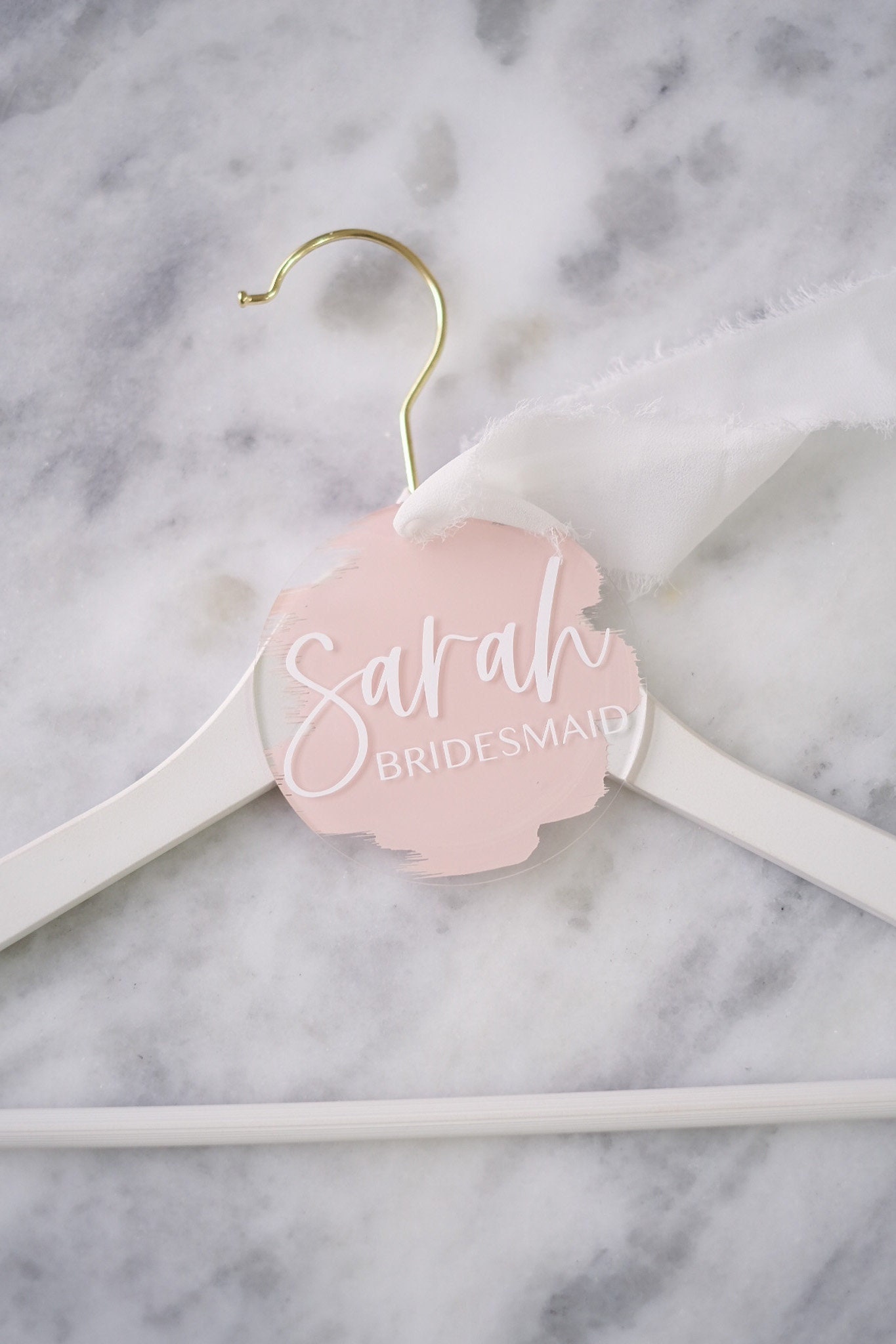 Acrylic Bridal Hanger Tags