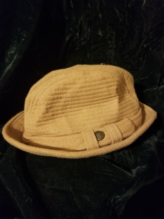 Brown men's fedora small 1960s hat trav'ler camel… - image 2