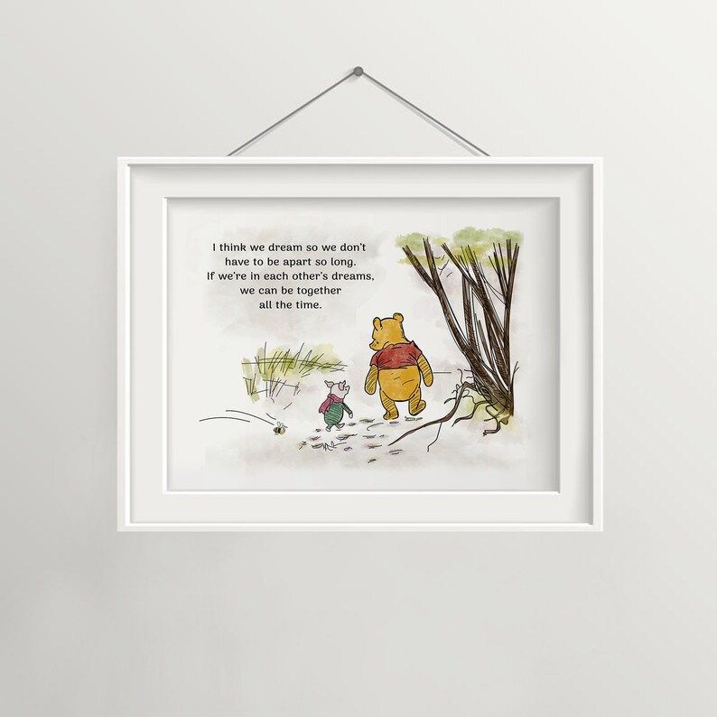 Klassieke Winnie de Poeh Ik denk dat we dromen citaten Etsy Klassieke Winnie de Poeh Ik denk dat we dromen citaten Etsy
