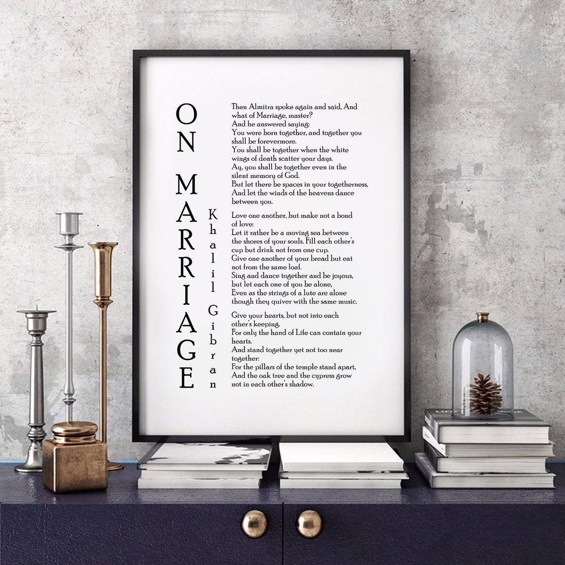 Auf Ehe Khalil Gibran Druck Zitat druckbare ungerahmt für Etsy
