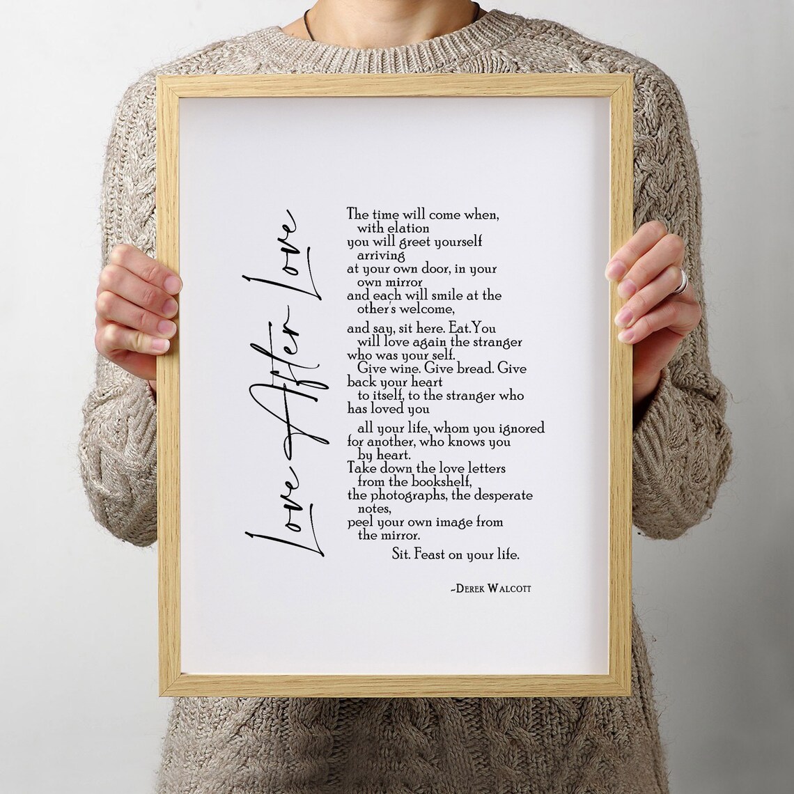 Derek Walcott Love After Love Poems Print Poem Wall Art Poem Etsy Derek Walcott Love After Love Poems Print Poem Wall Art Poem Etsy
