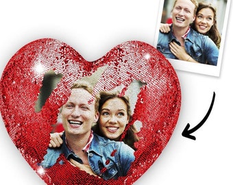 customized heart shaped pillow