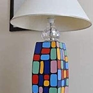 Original colorful lamp, unique decoration for your home, perfect as a gift, made in Europe