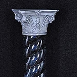 Beautiful column, silver with marble effect, unique decoration for your home, perfect for a gift, made in Europe, 100 cm