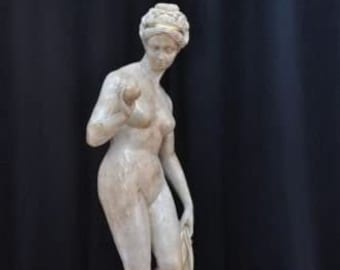 Beautiful statue of a woman with an apple, Eva, a unique decoration for your home, perfect for a gift, made in Europe