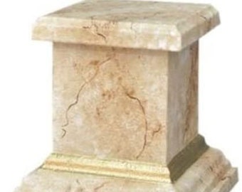 Preciosa columna, efecto mármol, decoración única para tu hogar, perfecta para regalo, fabricada en Europa,