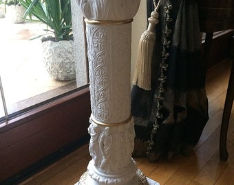 Beautiful, column, richly decorated, unique decoration for your home, perfect for a gift, made in Europe, 74 cm