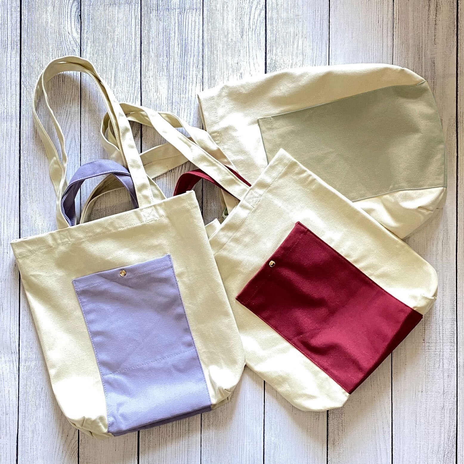 canvas tote with compartments