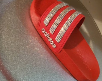 bling adidas slides