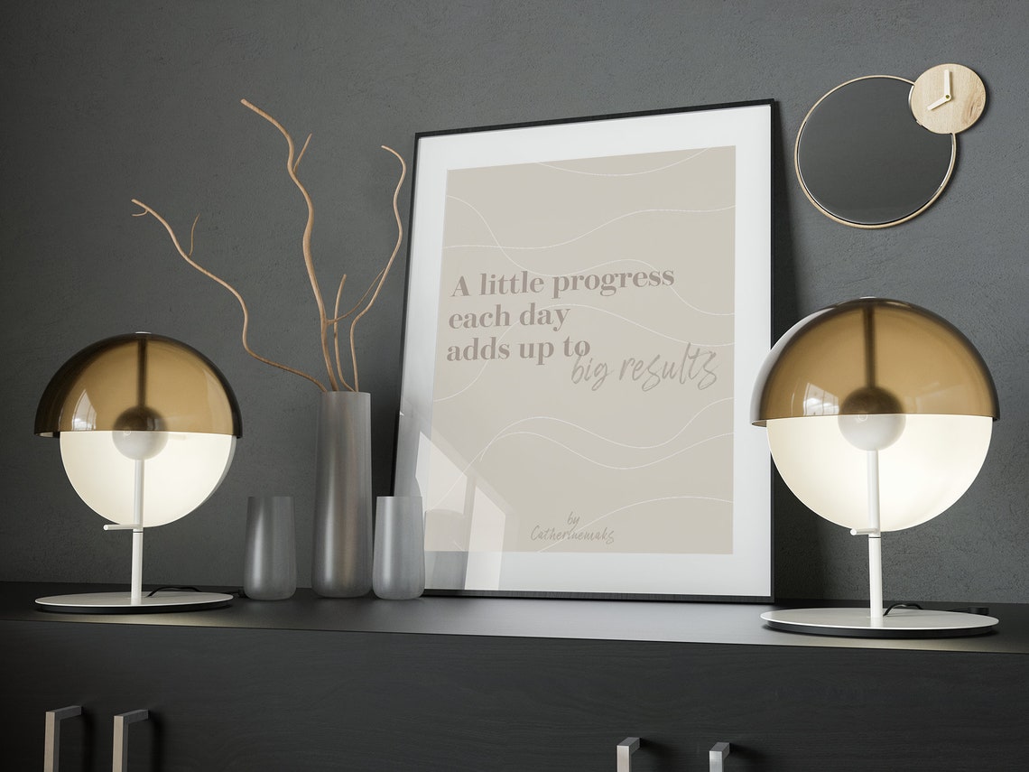 Motivation Print Wall Art Motivating Quote Set of 2 Prints | Etsy