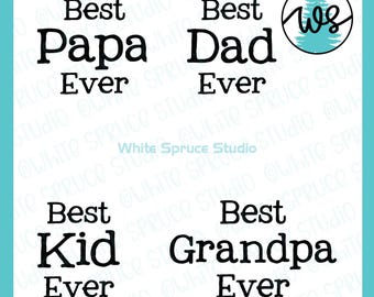 Father's Day Dad, Papa, Grandpa Designs SVG Bundle