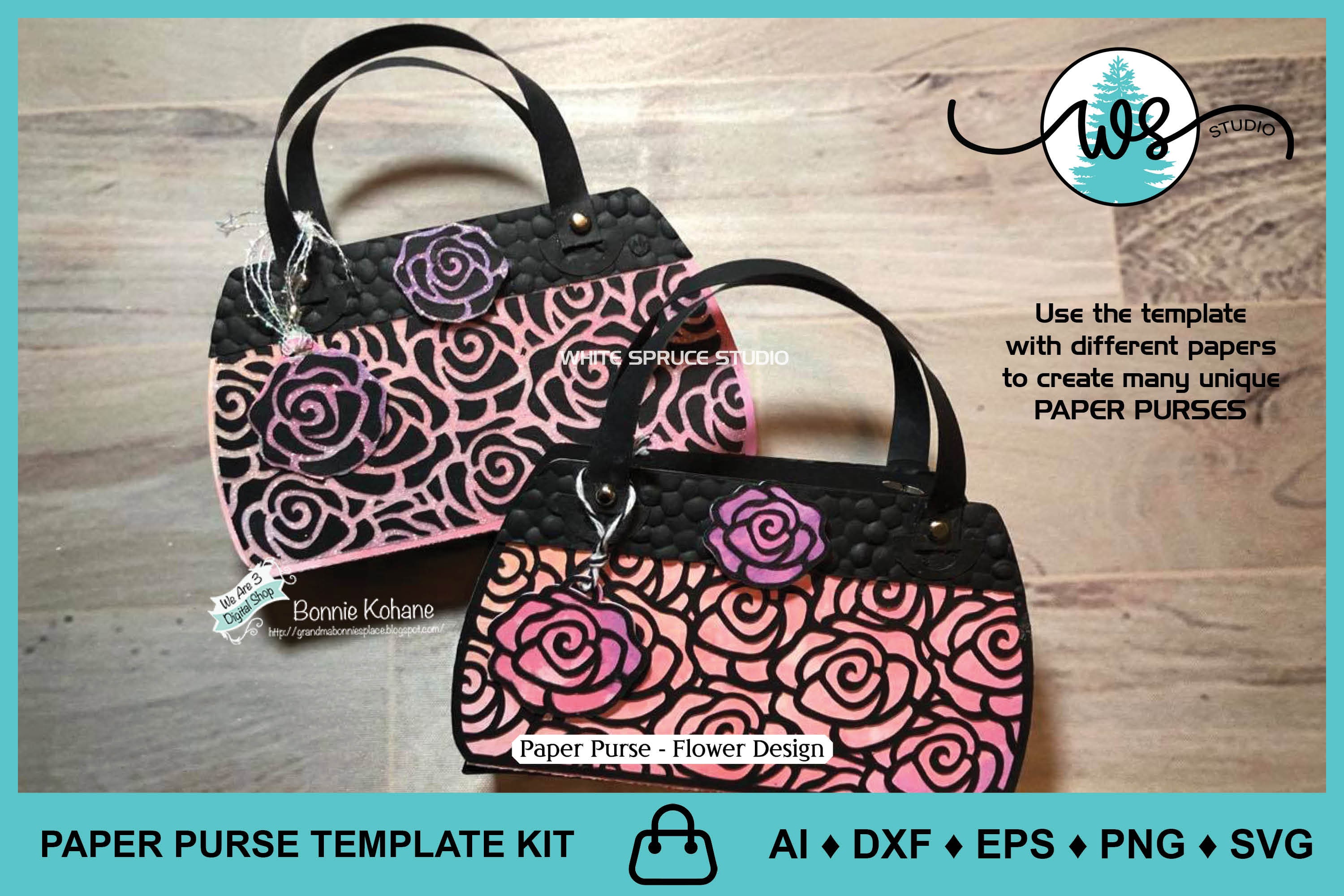 Purse Gift Bags Tutorial and Free Templates | Tutorial video… | Flickr