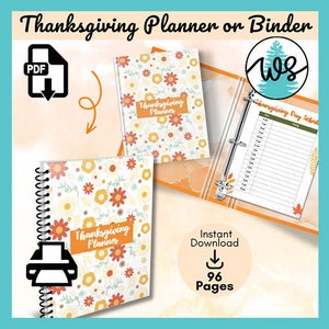 Printable Thanksgiving Planner, Printable Thanksgiving Calendar ...