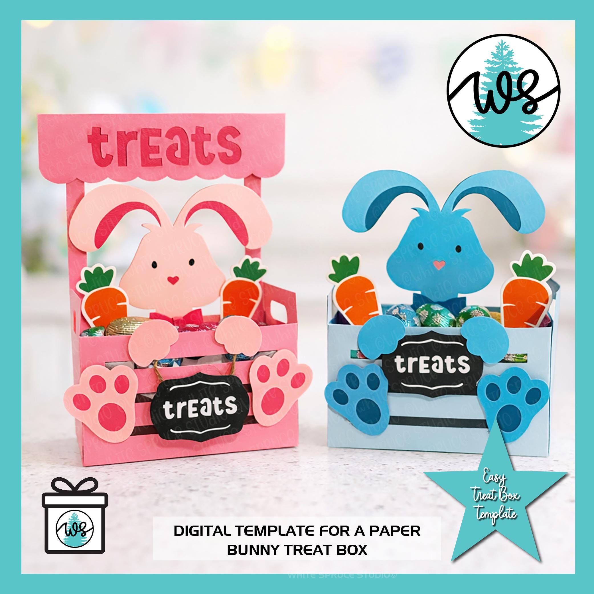 Bunny Treat Box SVG Template | Easter Candy Box - Etsy