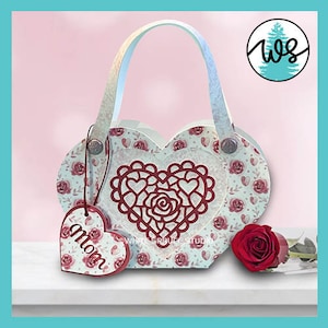 Moederdag papier portemonnee SVG, Valentine papier portemonnee SVG, Moederdag papier geschenkdoos SVG, Valentine Treat houder SVG, gift Card houder SVG