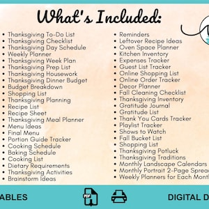 Printable Thanksgiving Planner, Printable Thanksgiving Calendar ...