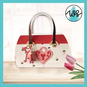 3D papieren portemonnee sjabloon, digitaal papier, papieren portemonnee geschenkdoos, 3D traktatie houder, Valentine SVG, Moederdag SVG, 3D geschenkdoos, 3D papieren portemonnee