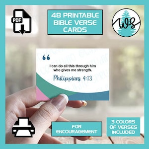 Cartes bibliques d'encouragement à imprimer, Cartes d'affirmation positive imprimables, Cartes bibliques, Cartes d'encouragement, Notes inspirées