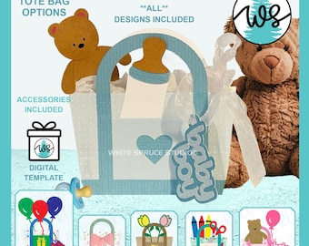 Paper Purse Template SVG Bundle: Gift Bag DIY (Digital Download)