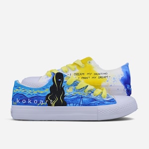Starry Night Hand Painted Shoes
