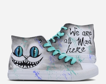 Crazy Cat Hand Painted Shoes - Custom painted trainers