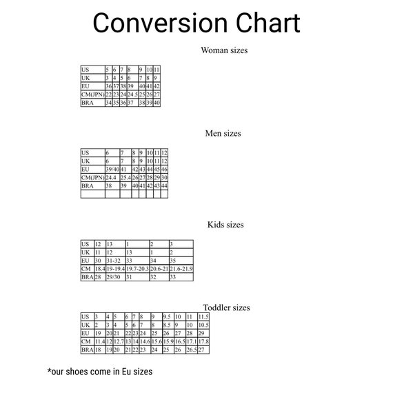 eu 19 shoe size in cm