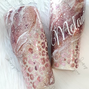 custom tumblers glitter