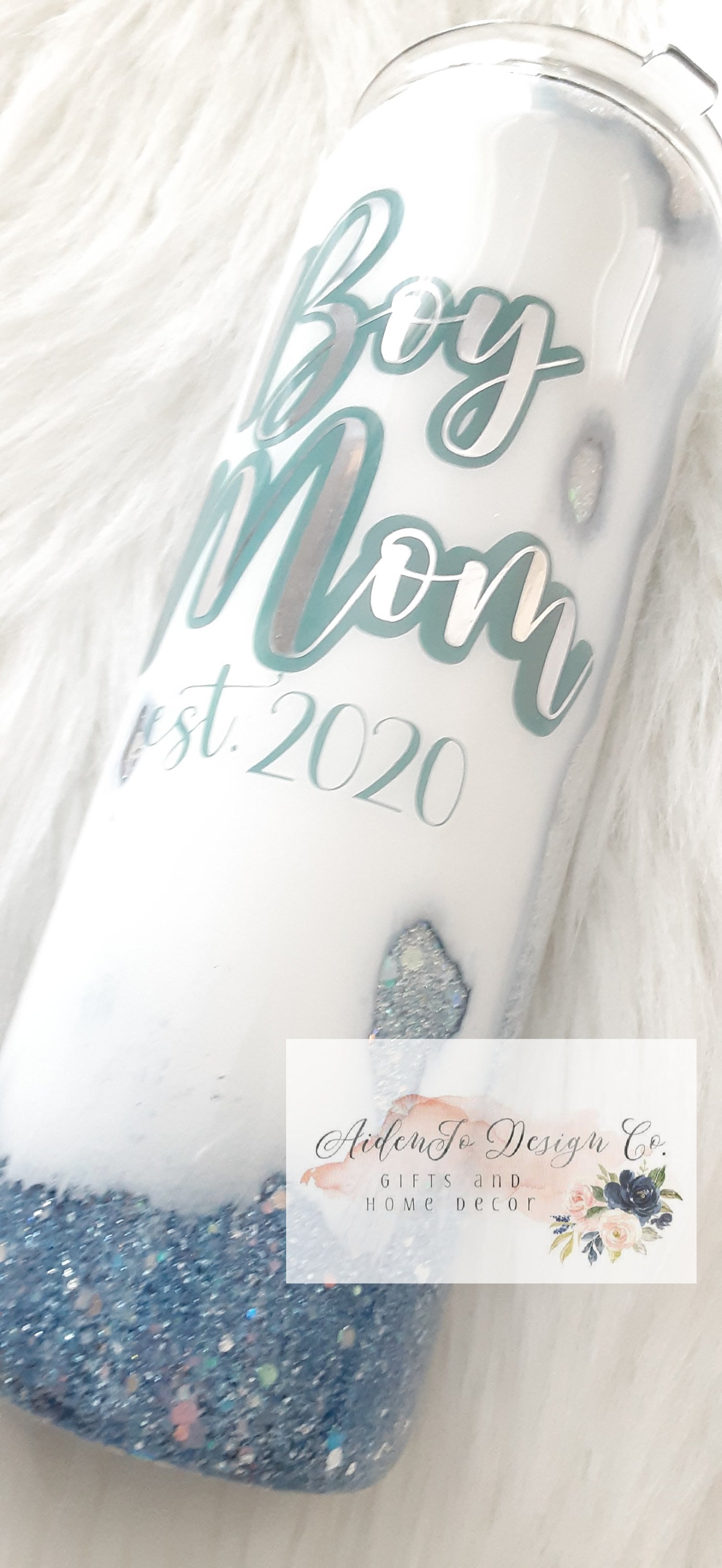 Personalized baby shower gift boy mom tumbler push gift Etsy