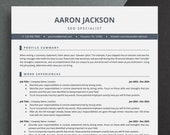 Google Docs Resume, Microsoft Word Resume, ATS Friendly Resume Template, CV Template, Cover Letter & References, Modern Minimalist Resume
