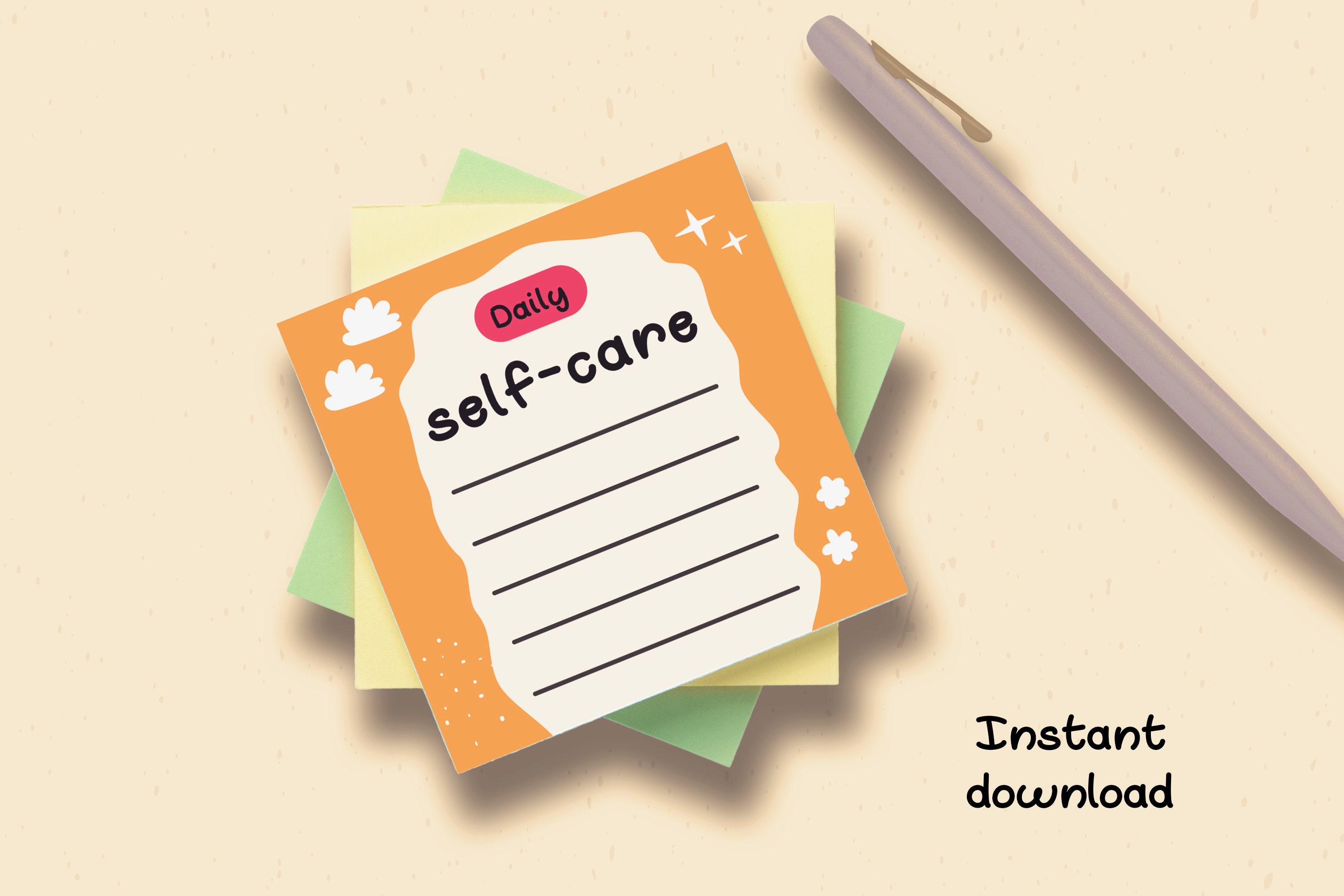 Printable Memo Sheets, Digital Download, Kawaii Stationary, Kawaii Memo ...
